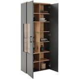 Modern Living Vitrina Amare, Antracit, Barva Hrasta | Shoptok.si