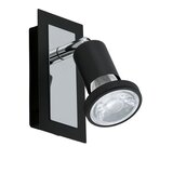 Eglo sarria reflektor/1, led, gu10, 1x5w, 400lm, krom/crna | shoptok.hr