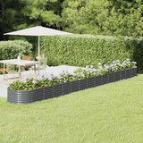  Povišena vrtna gredica od pocinčanog čelika 620x80x36 cm antracit | shoptok.hr