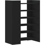 Furnova Omarica za čevlje črna 74,5x37,5x100 cm inženirski les, (21954524) | Shoptok.si