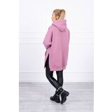 Kesi insulated sweatshirt with slits on the sides dark pink | ePonuda.com