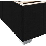  Konstrukcija postelje z vzmetnico Črna 200 x 200 cm blago | Shoptok.si