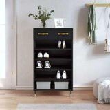 Ormarić za cipele crni 60 x 35 x 105 cm od konstruiranog drva | shoptok.hr