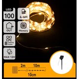 Aigostar LED solarni lanac 100xLED/8 funkcija 12m IP65 topla bela | Eponuda.com