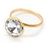 Victoria Cruz basic gold prsten sa swarovski kristalom ( a2522-07da ) Cene