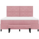 Krevet s opruga kutije Ružičasta 200 x 180 cm Baršun | shoptok.hr