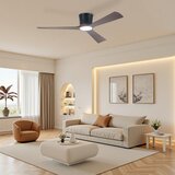  ZEVENTI - LED plafonski ventilator AUREX LED/24W/230V Wi-Fi Tuya crna/orah + daljinski upravljač | Eponuda.com