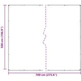  Pokrov za biljke *Transparent*an 7 x 5 m PVC | shoptok.hr