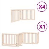  Vrata za pse s vratašcima 12 panela sklopiva 960 cm drvo topole | shoptok.hr