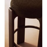 Kave Home Zelen/v temni naravni barvi barsko stol iz masivnega jesena (višina sedeža 75 cm) Granite – | Shoptok.si
