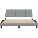 Okvir za krevet bez madraca Hanko svjetlosivi 160 x 200 cm od tkanine | Eponuda.com