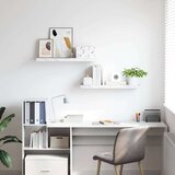  Stenska polica 2 pcs Beli marmor 90 x 23,5 x 4 cm, (5000200566) | Shoptok.si