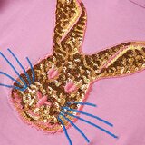  Dječja majica s dugim rukavima tamnoružičasta 116 | shoptok.hr