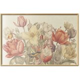  Plakat Flower Bouquet on a Cream Background 60x40 Zlatni okvir | shoptok.hr