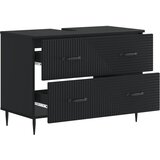  Kupaonski ormarić za sudoper HAARLEM Crna 82 x 41 x 58,5 cm | shoptok.hr
