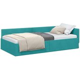vidaXL Kutni okvir kreveta Ostalo s uzglavljem Tirkizna 90 x 190 cm | shoptok.hr