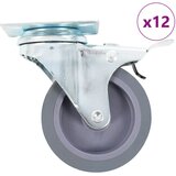 vidaXL Gibljiva kolesa 12 kosov 75 mm u