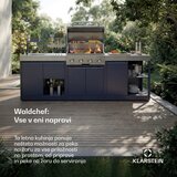 Klarstein WaldChef set za zunanjo kuhinjo | 4 gorilniki | 30 mbar | 12 800 W | Vodoodporen | Nerjaveče jeklo | Shoptok.si