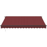 Tenda na ručno uvlačenje s LED svjetlima bordo 400 x 350 cm | Eponuda.com