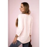 Kesi Blouse with Summer Girl print in powder pink | shoptok.hr