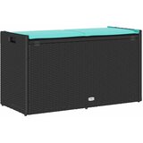  Vanjska klupa za odlaganje s crnim jastukom 100 cm | shoptok.hr