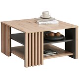 CARRYHOME Klubska Miza Gibarian, Barva Hrasta, Siva | Shoptok.si