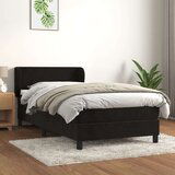 Box spring krevet s madracem crni 90x190 cm baršunasti Cijene
