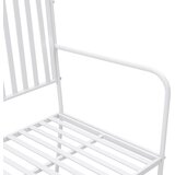 Vrtna klupa Jednostavna bijela 103,5 x 51,5 x 90 cm Čelik | Eponuda.com