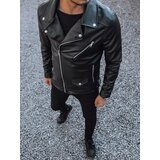 DStreet Black men's leather jacket TX4081 | Shoptok.si