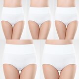 INF Hlačke z visokim pasom (paket 5 kosov) White XXL, (21538743) | Shoptok.si