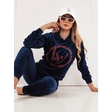 DStreet Welurowy komplet damski VIP PRIVATE granatowy | Shoptok.si