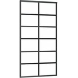  Klizna vrata od stakla ESG i aluminija 102 x 205 cm crna | Eponuda.ba