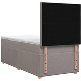  Boxspring krevet s madracem Sivosmeđa 100 x 200 cm Tkanina | shoptok.hr