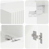  Set TV komoda Zidne 4 pcs Visoki sjaj bijela Konstruirano drvo | shoptok.hr
