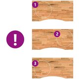 vidaXL Ploča za radni stol svjetlosmeđa 100x50x2,5cm drveni pravokutni | shoptok.hr