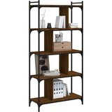  Regal za knjige 5 razina smeđa boja hrasta 76x32x158 cm drveni | shoptok.hr