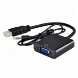 Linkom FAST ASIA adapter-konverter HDMI na VGA + Audio kabl 3.5mm (m/ž-ž) (Crni) | ePonuda.com