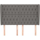  Uzglavlje s ušima tamnosivi 163x23x118/128 cm od tkanine | shoptok.hr