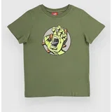 Hand Dot Front Kids T-shirt dark moss