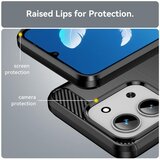Techsuit Carbon Silicone maska za Xiaomi Redmi 15C 4G / Redmi 15C 5G - crna | shoptok.hr