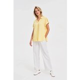 Marisse Yellow Viscose Shirt | ePonuda.com