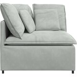  Modularna sofa Kutni modul s jastucima svijetlo siva 100 cm | Eponuda.com