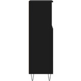  Kupaonski ormarić crni 30x30x100 cm konstruirano drvo | shoptok.hr