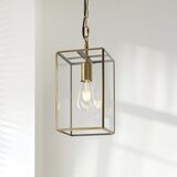  Endon 119142 - Luster na lancu HAMMOND 1xE27/10W/230V 17x17 cm mesing | Eponuda.com