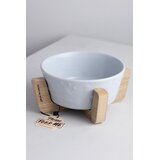 Paws & Whiskers set činija za hranu za kućne ljubimce, 2 komada, beli Cene