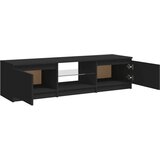 TV ormarić s LED svjetlima crni 140 x 40 x 35 5 cm | shoptok.hr