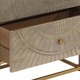 Ladičar 55 x 30 x 76 cm od masivnog drva manga i željeza | shoptok.hr