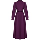 Trendyol Dark Purple Aller Piece Detailed Woven Dress | shoptok.hr