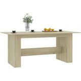  Blagovaonski stol boja hrasta sonome 180 x 90 x 76 cm iverica | shoptok.hr