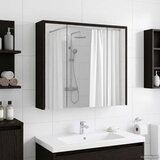  Kupaonski ormar s ogledalom Crni hrast 63,5 x 16 x 62,5 cm | shoptok.hr